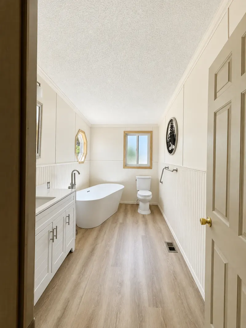 The finished room from the door, Bathroom Renovation 4 by Altitude Renovation