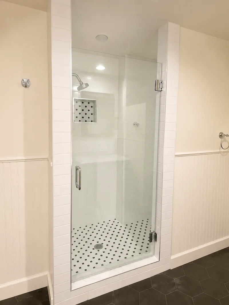 Walk-in glass shower, Bathroom Renovation 8 by Altitude Renovation